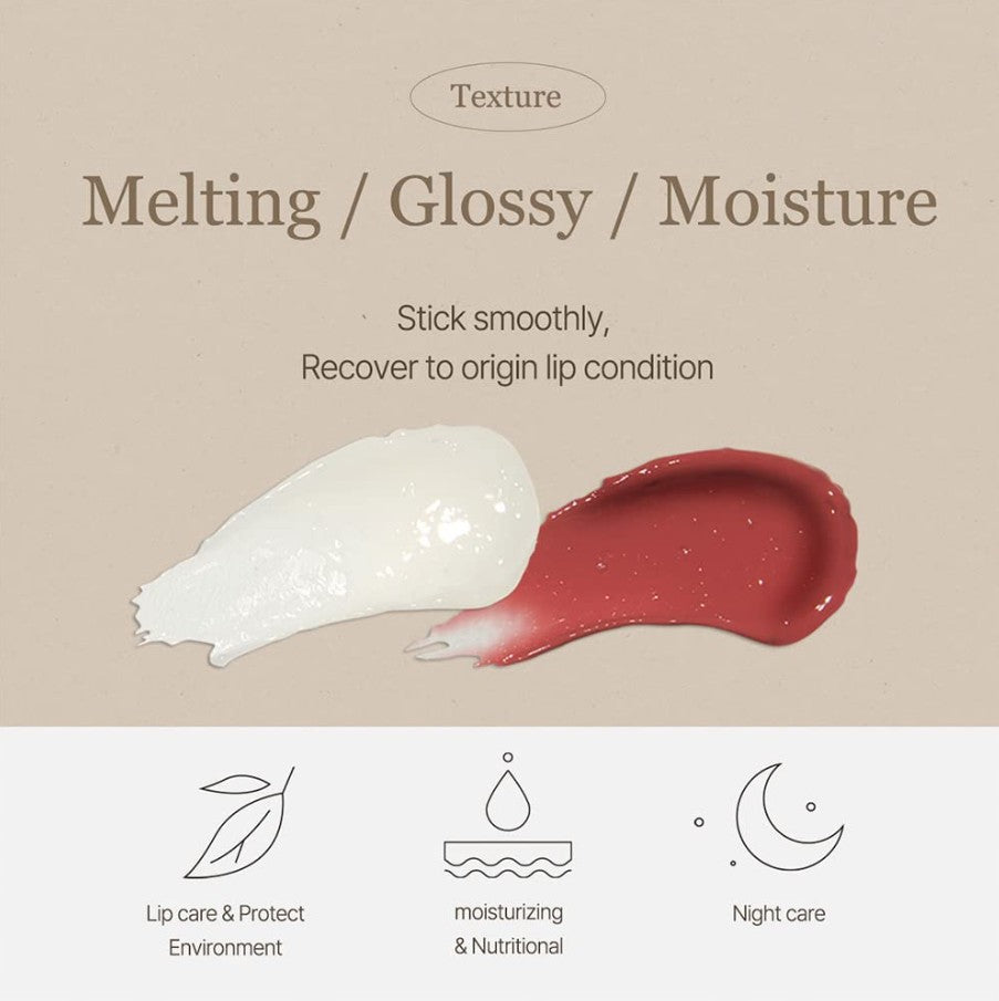 Vegan Melting Lip Balm Dry rose 0.14 oz / 4.1g