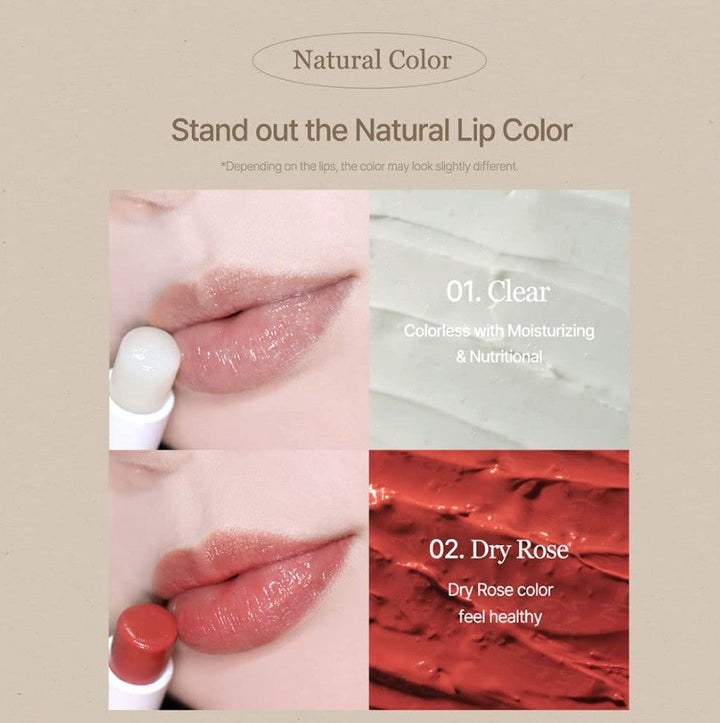 Vegan Melting Lip Balm Dry rose 0.14 oz / 4.1g