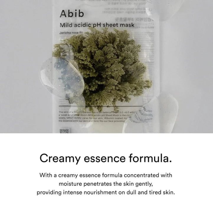 Abib Mild Acidic Ph Sheet Mask Jericho Rose Fit 10 Sheets