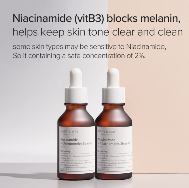 Mary&May Niacinamide + Chaenomeles Sinensis Face Serum 30ml