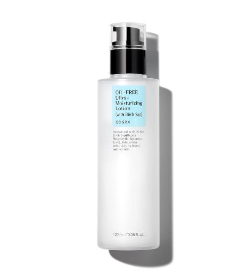 Oil Free Lotion with Birch Sap, Daily Acne Facial Moisturizer 3.38 fl. oz. / 100ml