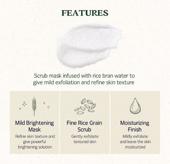 SKINFOOD Rice Mask Wash Off 120ml / 4.05 oz.