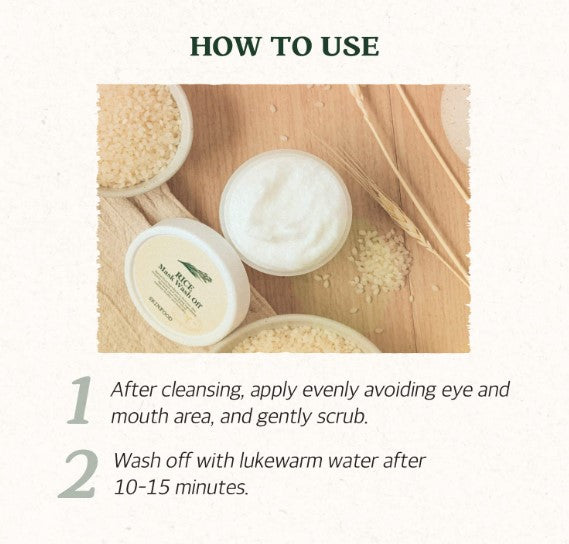 SKINFOOD Rice Mask Wash Off 120ml / 4.05 oz.