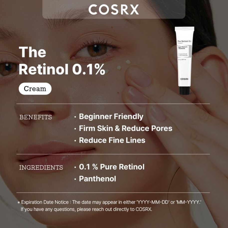 Retinol 01% Cream 20ml / 0.67 fl. oz.