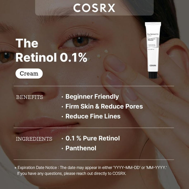Retinol 01% Cream 20ml / 0.67 fl. oz.