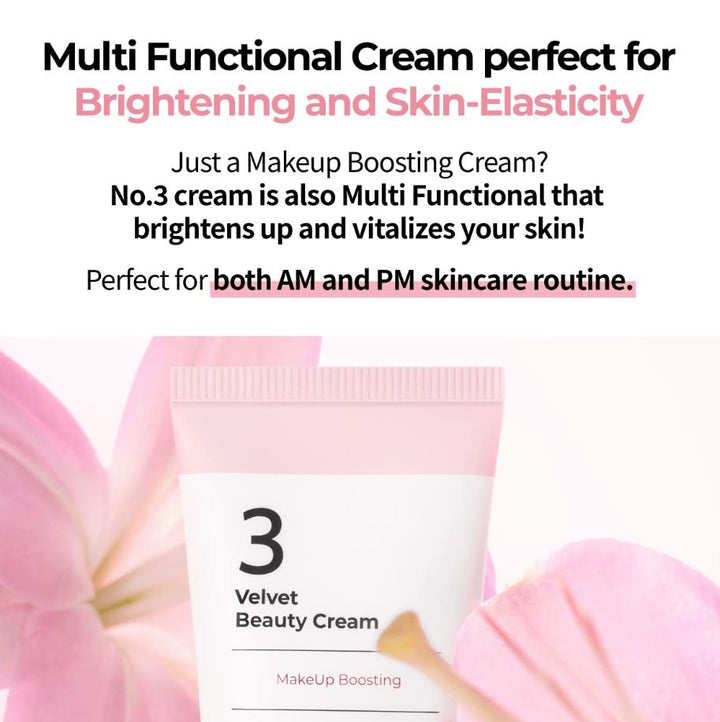 numbuzin No.3 Velvet Beauty Cream 60ml / 2.02 fl. oz.